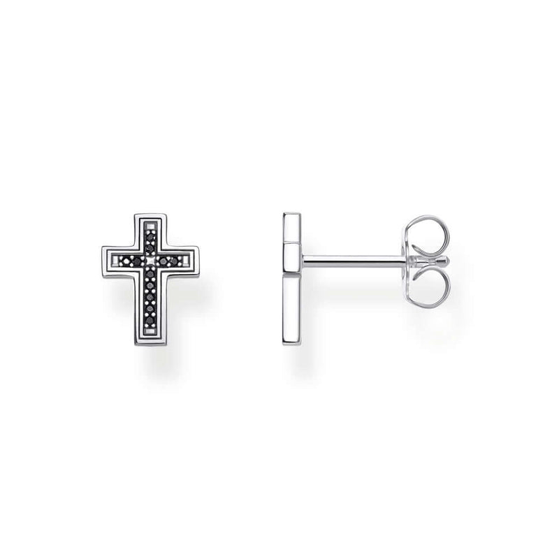 Thomas Sabo Cross Black korvakorut H2112-643-11