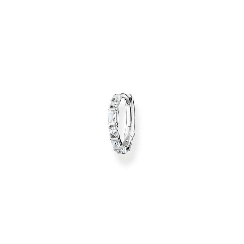 Thomas Sabo Hoop Earring White Stones Silver korvakoru CR666-051-14