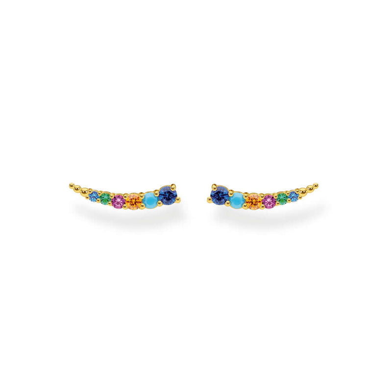 Thomas Sabo Ear Climber Colourful Stones Gold korvakorut H2158-488-7