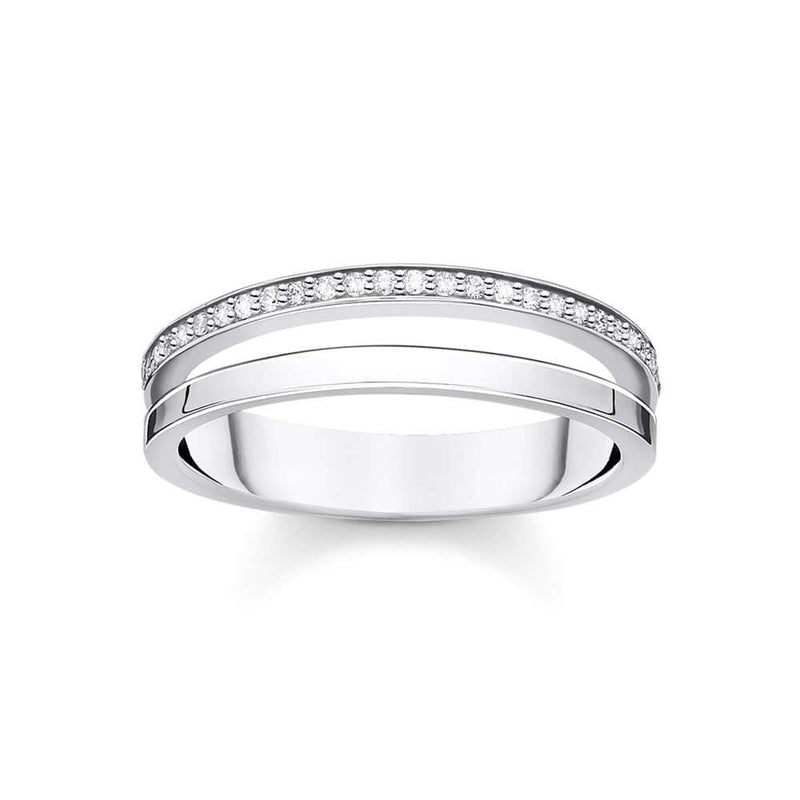 Thomas Sabo Double White Stones sormus TR2316-051-14