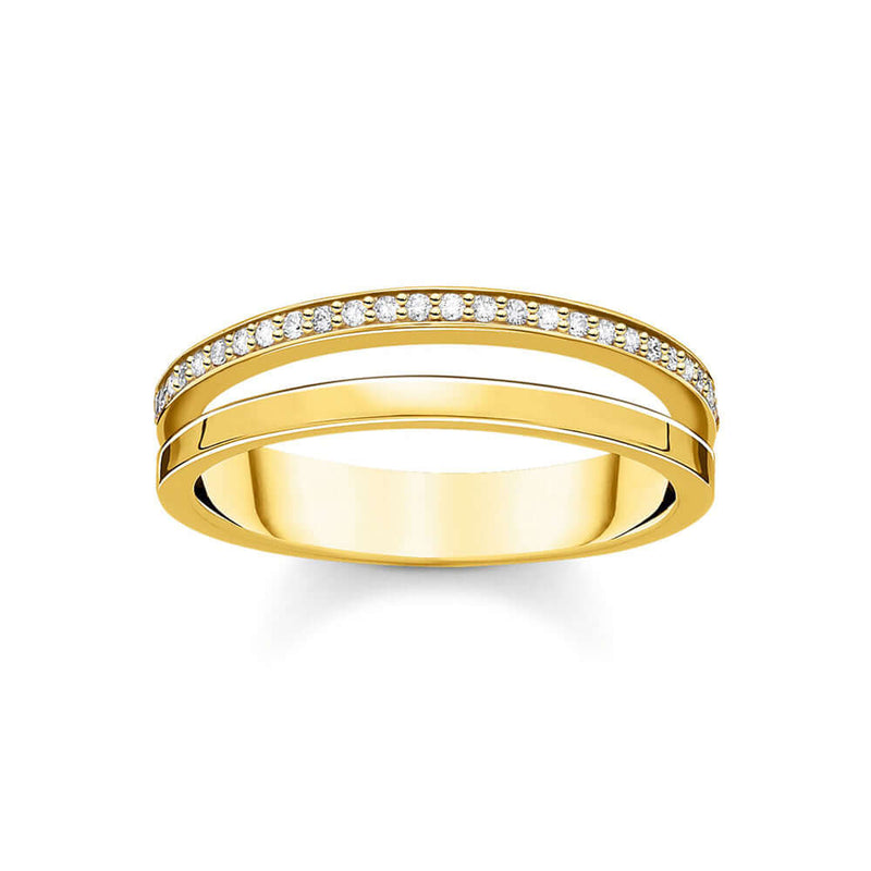 Thomas Sabo Double White Stones Gold sormus TR2316-414-14
