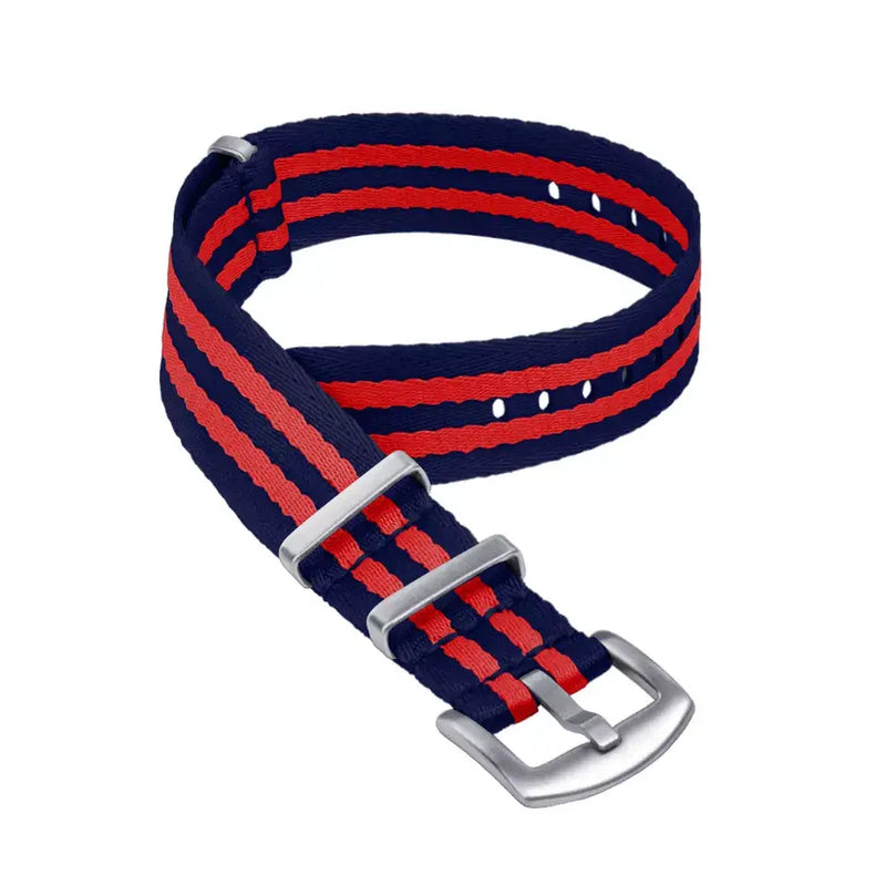 Karu_Natoranneke_Seatbelt_sininen_punainen_raita