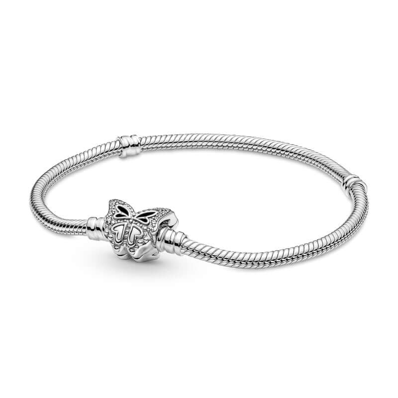 Pandora Moments Butterfly Clasp hopearanneketju 590782c01´