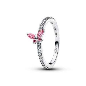 Pandora Pinkki Perhonen Sormus 194269C02