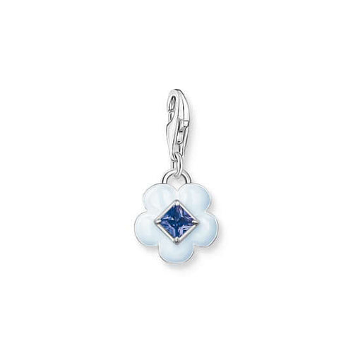 Thomas Sabo Charm Pendant sininen kukka hela 1916-496-1