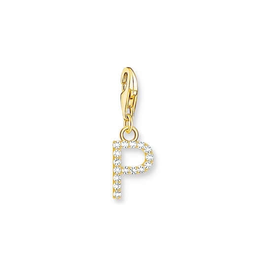 Thomas Sabo Charm kirjain P hela kulta 1979-414-14