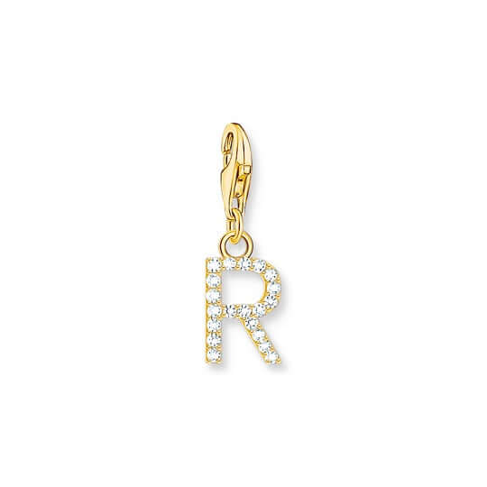 Thomas Sabo Charm kirjain R hela kulta 1981-414-14