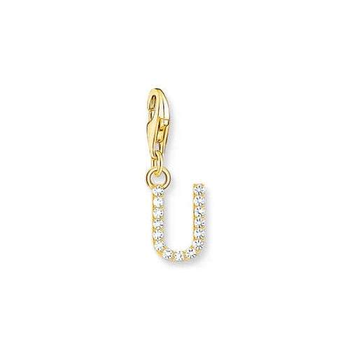 Thomas Sabo Charm kirjain U hela kulta 1984-414-14
