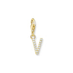 Thomas Sabo Charm kirjain V hela kulta 1985-414-14