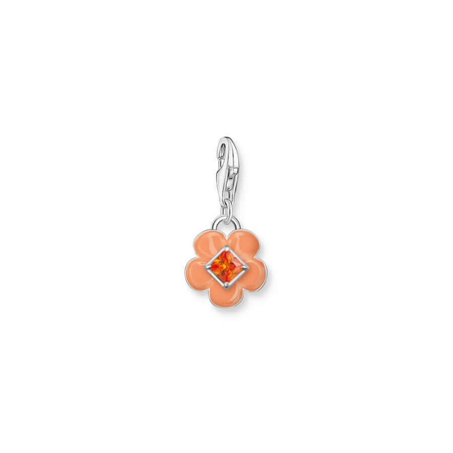 Thomas Sabo Charm pendant oranssi kukka hela 2029-041-8