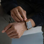 Aarni Hirvennahkainen Apple Watch ranneke konjakki