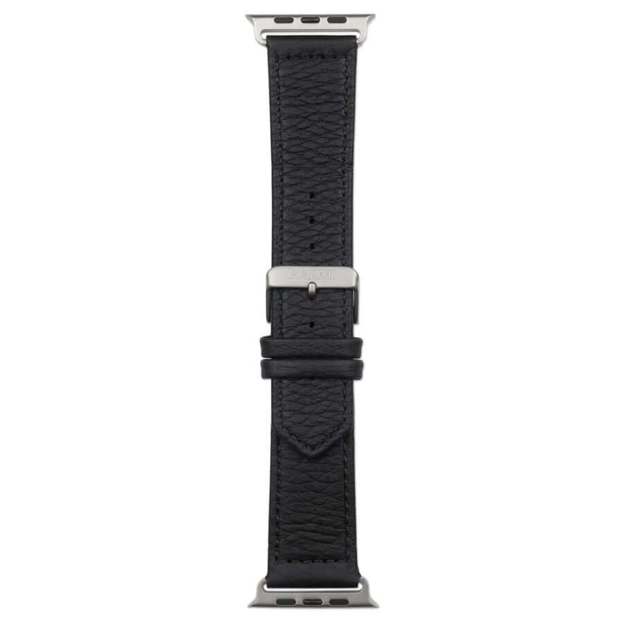 Aarni Hirvennahkainen Apple Watch ranneke musta