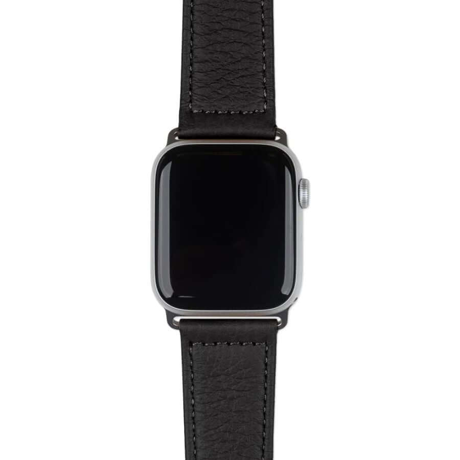 Aarni Hirvennahkainen Apple Watch ranneke musta
