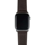 Aarni Hirvennahkainen Apple Watch ranneke tummanruskea