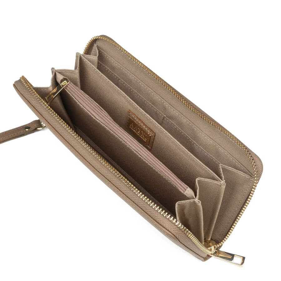 Aarni Hirvennahkainen Clutch Lompakko Hiekka