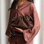 Aarni Linne Hirvennahkainen Clutch-laukku