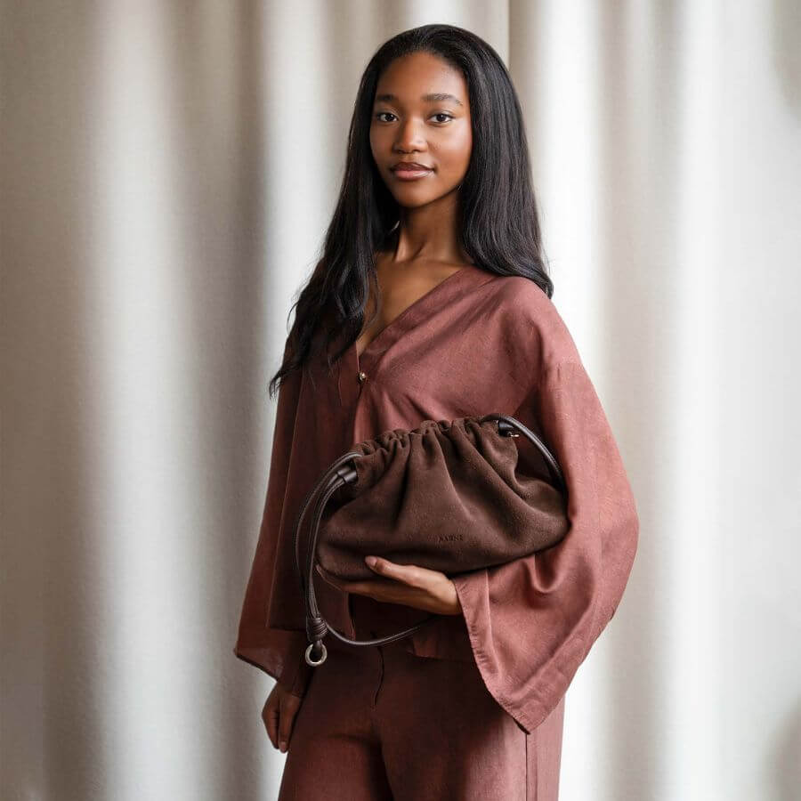 Aarni Linne Hirvennahkainen Clutch-laukku
