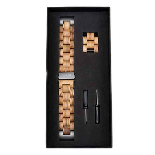 Aarni Oliivipuinen Kellonranneke 20mm