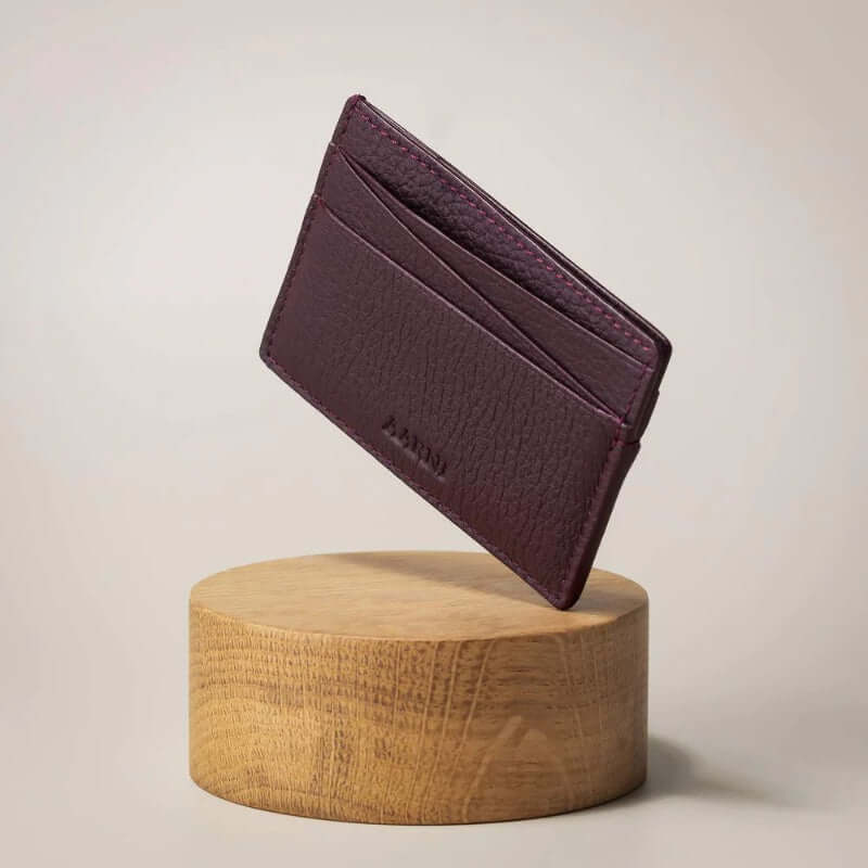 Aarni burgundy card holder