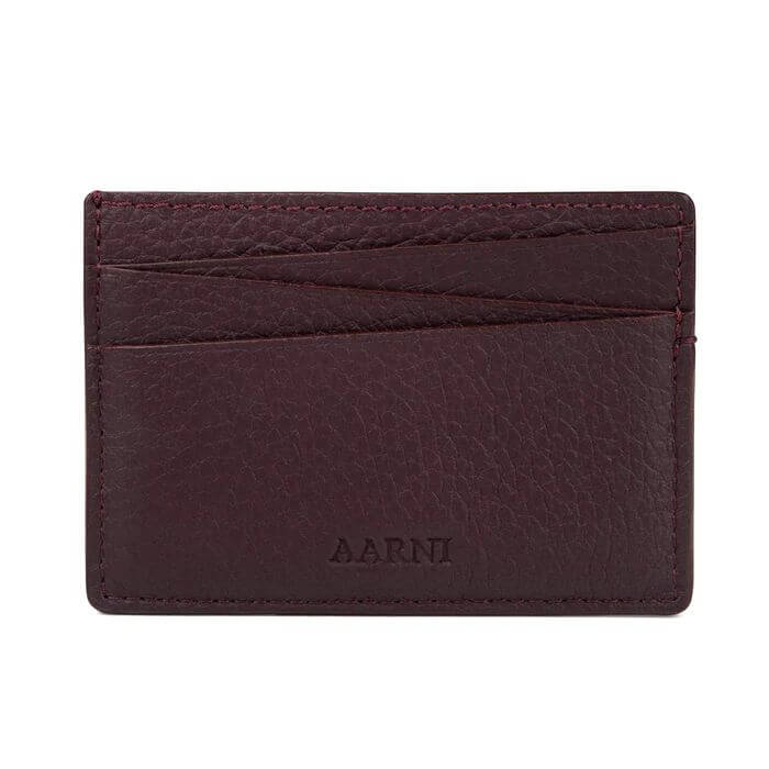 Aarni korttikotelo burgundy