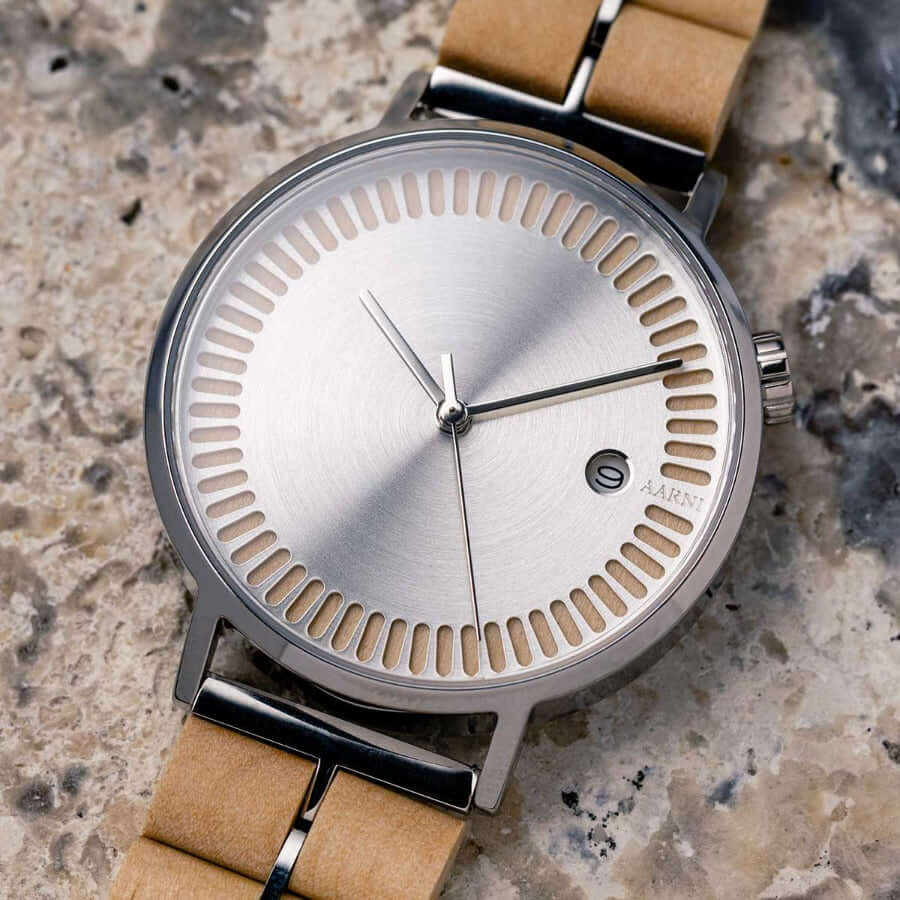 Aarni x Alvar & Aino Aalto L38 Hopea rannekello