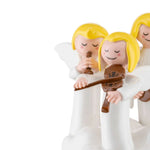 Alessi Do Re Mi koriste AGJ01 15, kaunis musisoiva enkeli trio posliinista, korkeus 9,5 cm.