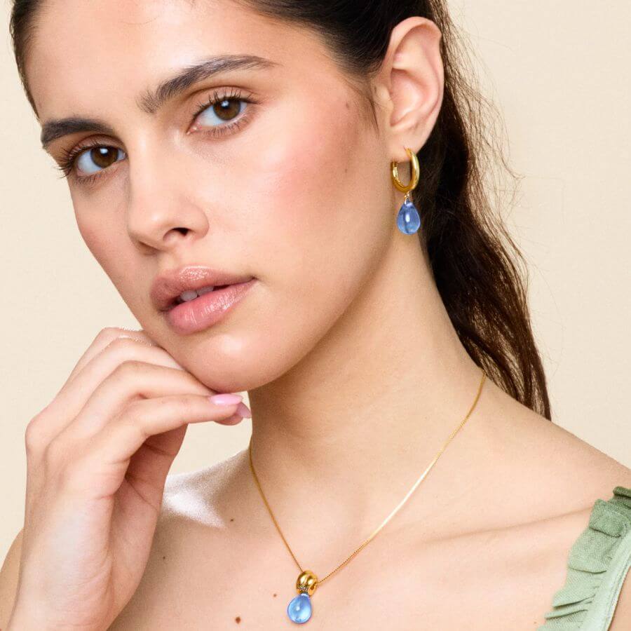 Annele Sugar Drop Blue Korvakorut ANX5050E