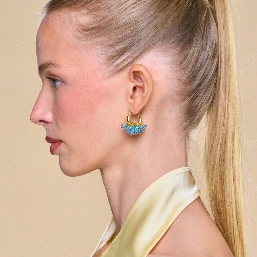 Annele Mini Aquamarine Korvakorut ANX5086A