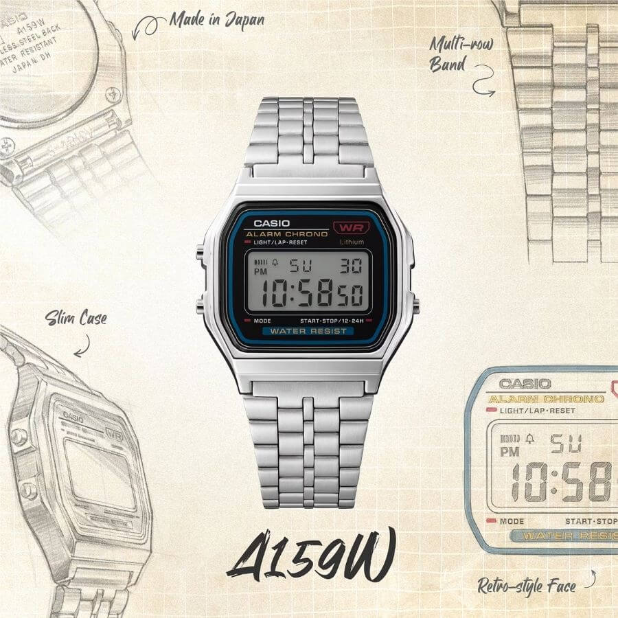 Casio Collection Rannekello A159WE-1EF
