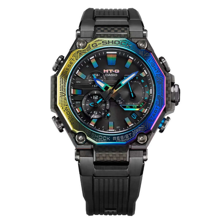 Casio G-Shock MTG-B2000YR-1AJR LIMITED EDITION tyylikäs kellomalli, jossa yhdistyvät metalli ja hartsi.