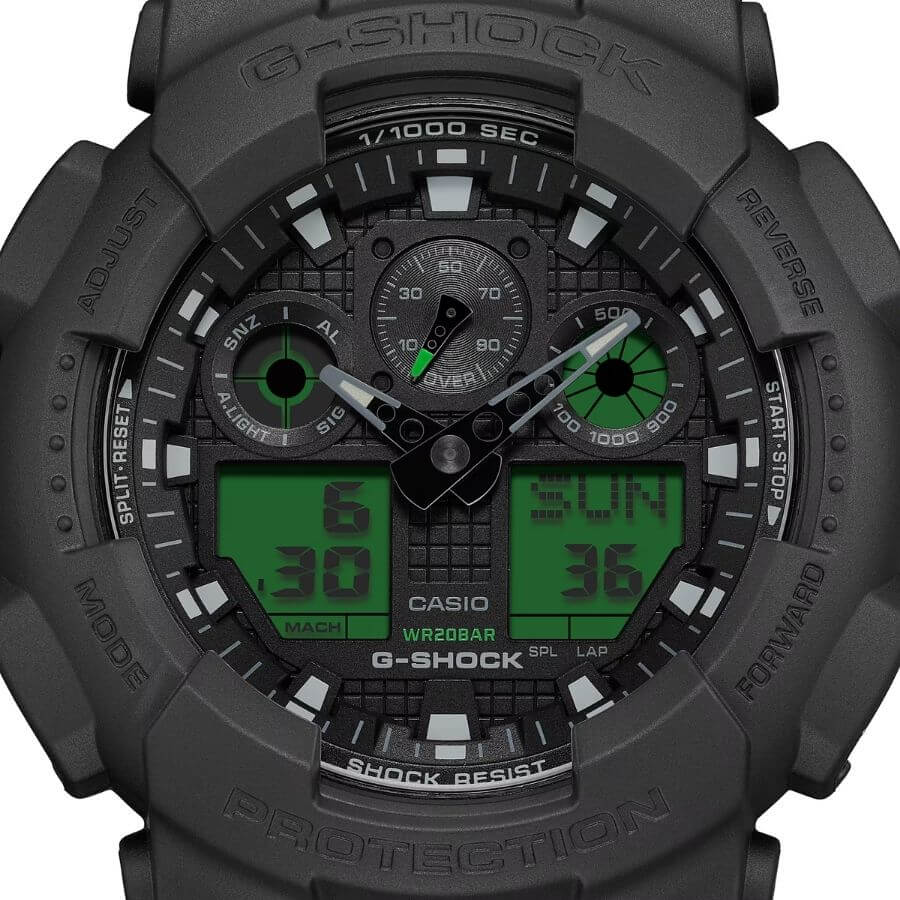 Casio G-Shock Rannekello GA-100BEG-1AER