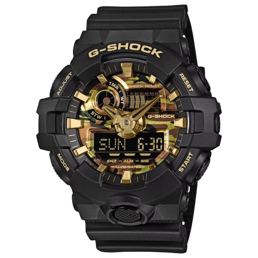 Casio G-Shock Bold Camo Rannekello GA-700CF-1A