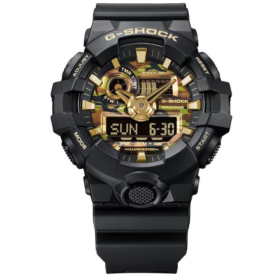 Casio G-Shock Bold Camo Rannekello GA-700CF-1A