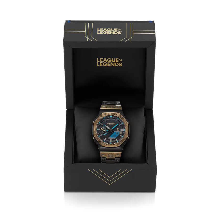Casio G-Shock League of Legends GM-B2100LL-1AER Limited Edition kello pakkauksessa