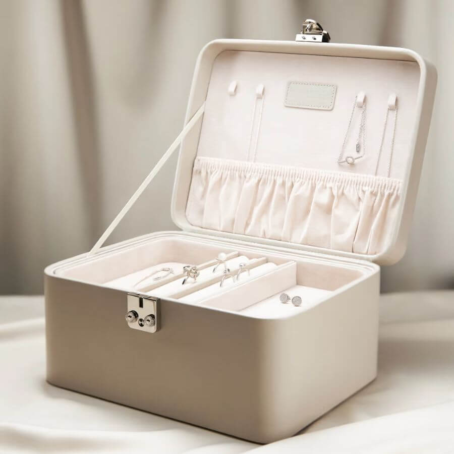 Efva Attling Treasure Box Large Taupe Korurasia 41-104-02108