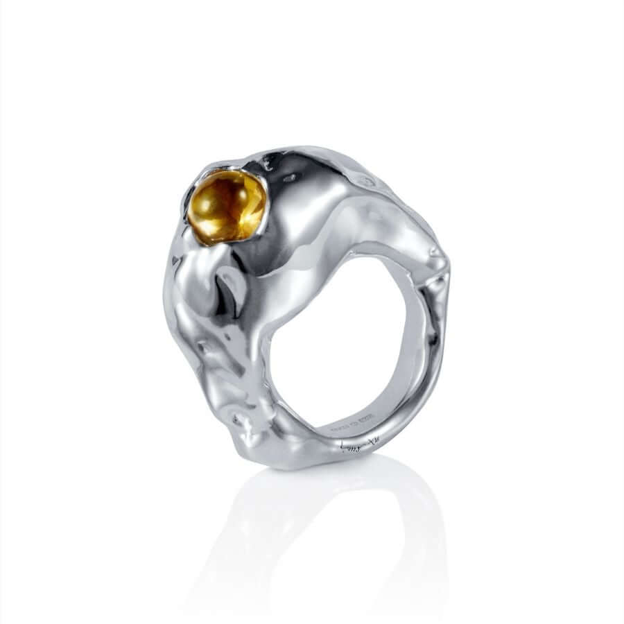 Efva Attling Vulcano Citrine Sormus 13-100-02408