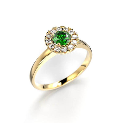 Festive Isabella Green Timanttisormus 594-042G