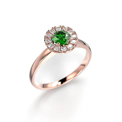 Festive Isabella Green Timanttisormus 594-042G