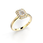 Festive Serena Halo Timanttisormus 722-064