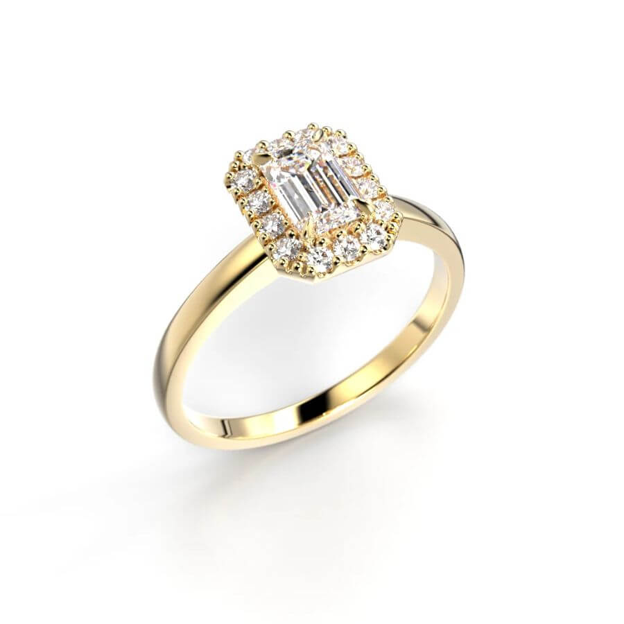 Festive Serena Halo Timanttisormus 722-064