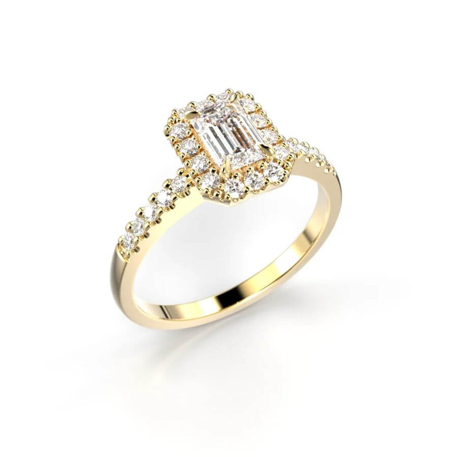 Festive Serena Halo Timanttisormus 723-074