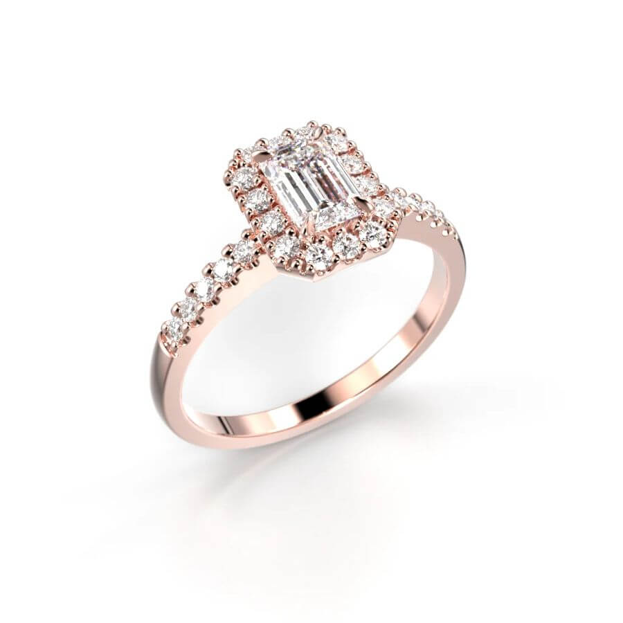 Festive Serena Halo Timanttisormus 723-074