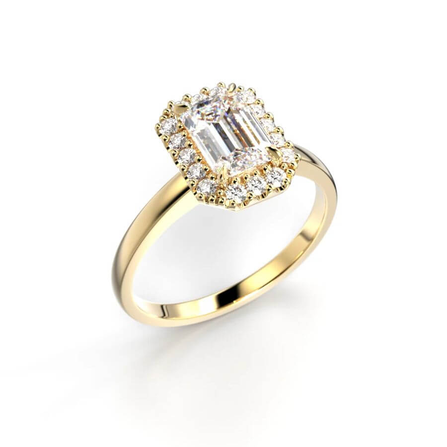 Festive Serena Halo Timanttisormus 724-116