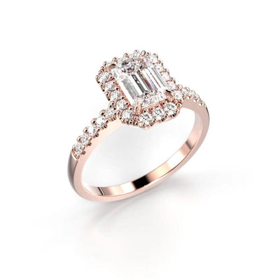 Festive Serena Halo Timanttisormus 725-126