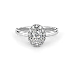 Festive Selena Halo Timanttisormus 726-064