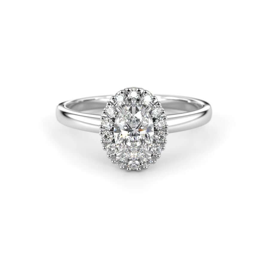 Festive Selena Halo Timanttisormus 726-064