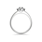 Festive Selena Halo Timanttisormus 726-064