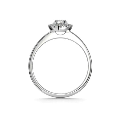 Festive Selena Halo Timanttisormus 726-064