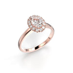 Festive Selena Halo Timanttisormus 726-064