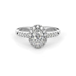 Festive Selena Halo Timanttisormus 727-074